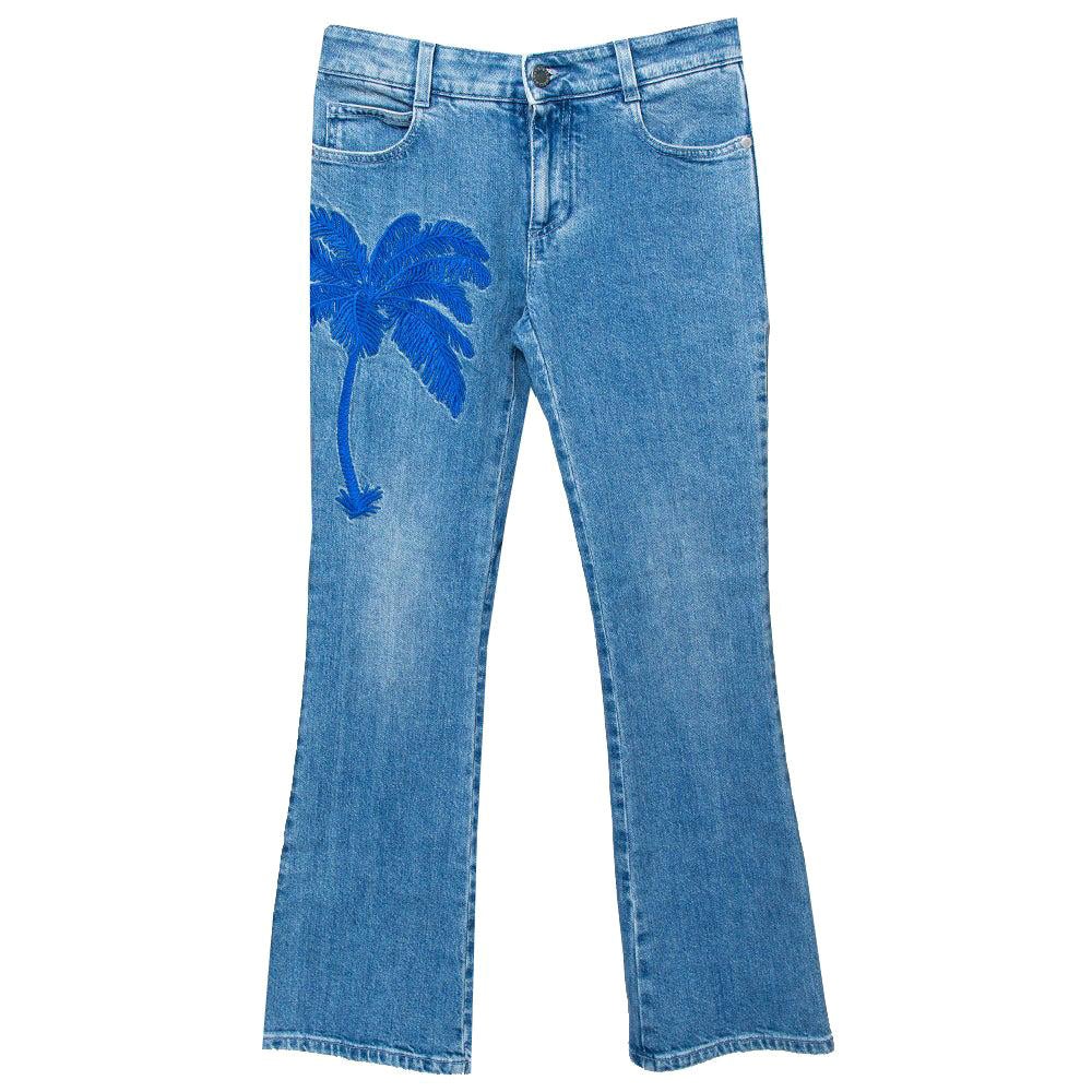 Jean Vintage Chloé By Stella McCartney S/S 2001 - Taille 38 - Denim Gris Foncé/noir - Femme