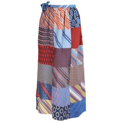 70s patchwork skirt 1970
s Vintage Patchwork Skirt