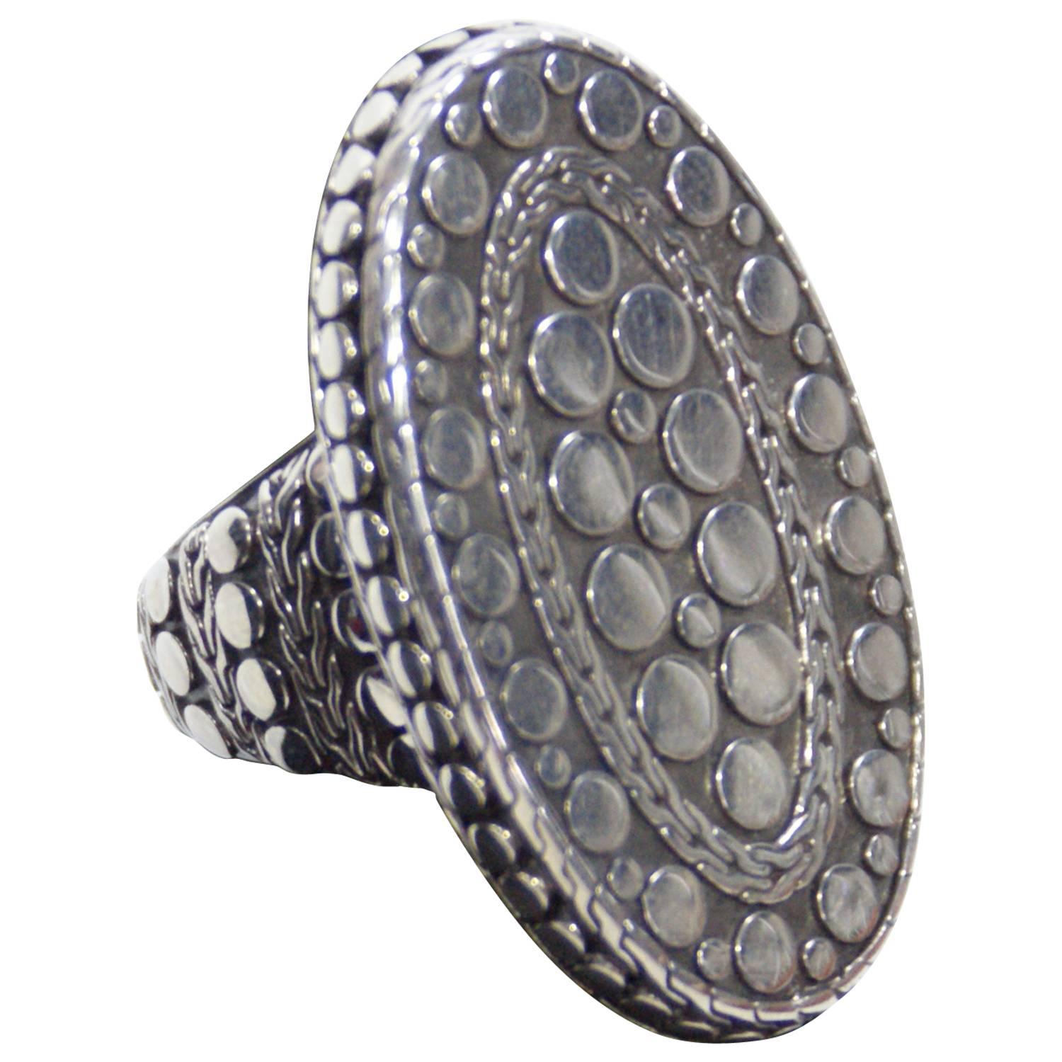 John Hardy Sterling Silver Ring  For Sale