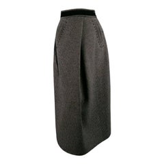 MARC JACOBS Collection Size 8 Charcoal Gray Wool Midi Skirt
