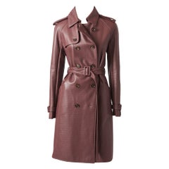Ferragamo Leder-Trench