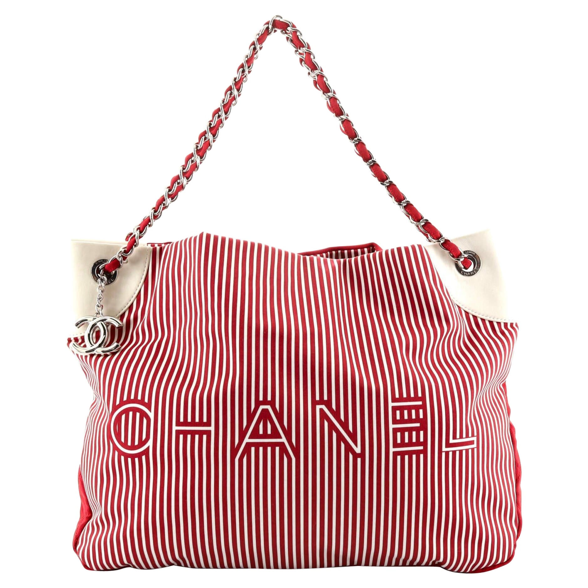Chanel Red Grand Shopper Tote Bag at 1stDibs | chanel tote red