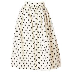 Valentino Organza Polka Dot Skirt