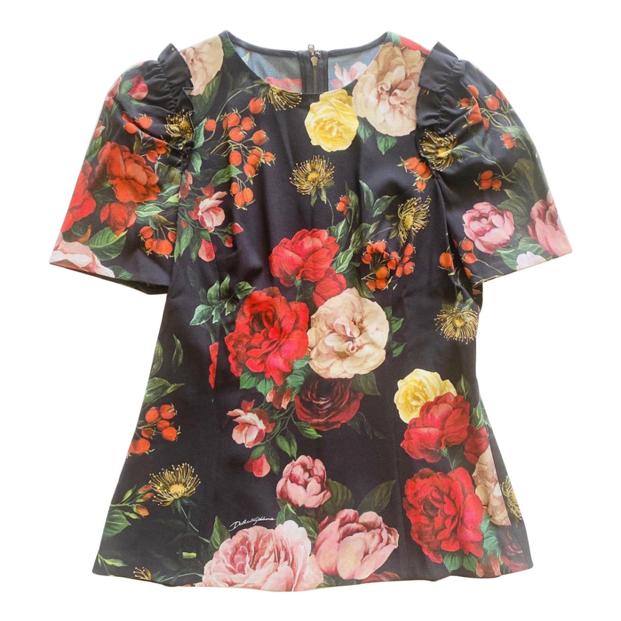 Dolce & Gabbana Floral printed top blouse For Sale