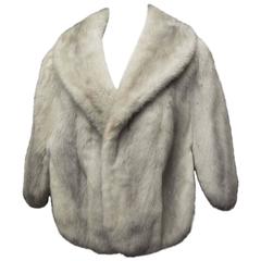 1950s Grey Mink Capette