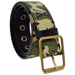 most wanted Louis Vuitton camouflage belt at 1stDibs