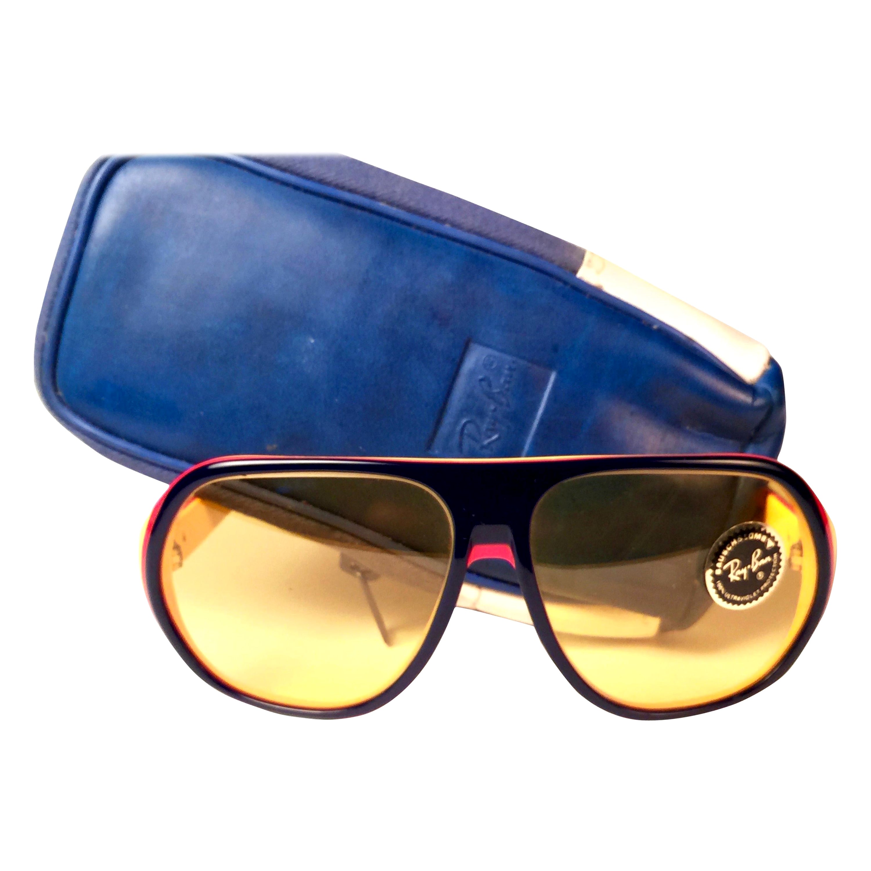 New Vintage Ray Ban B&L Blazer Ambermatic Lenses Sunglasses USA For Sale at  1stDibs | ray ban blazer