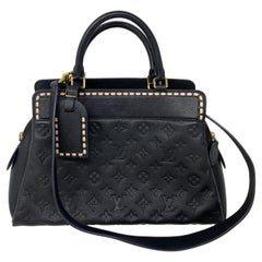 Schwarze Louis Vuitton-Ledertasche