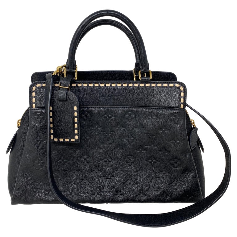 Louis Vuitton Black Leather Bag at 1stDibs