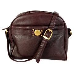 Etienne Aigner Burgundy Leather Shoulder Bag 1980s