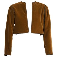 1970's Yves Saint Laurent YSL Corduroy Bolero 1