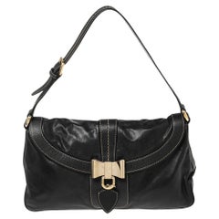 Gucci Black Leather Small Duchessa Shoulder Bag
