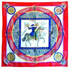 Hermes Feux d'Artifice 1987 Silk Scarf Michel Duchêne Fireworks Jacquard 90cm 4