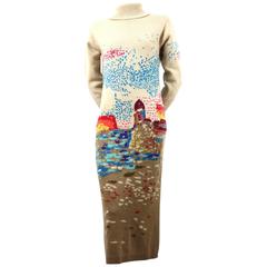 Hanae Mori Nouvelle Couture Cashmere Dress 4