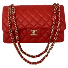 Chanel Red Jumbo Bag 