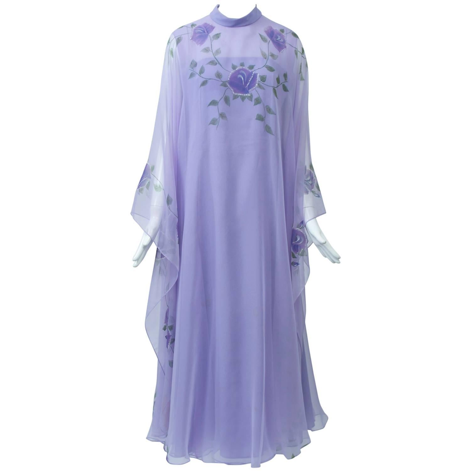 Lavender Caftan Gown