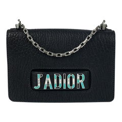 DIOR, J'adior Shoulder bag in Black Leather