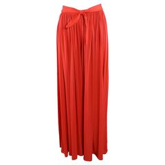 Yves Saint Laurent Vintage 1980's Red Palazzo Pants