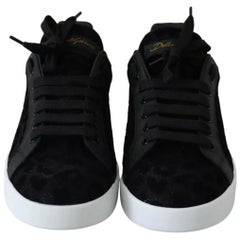 Dolce & Gabbana Animal print lace-up sneakers featuring rear rubber logo