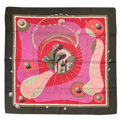 RARE Hermes Vintage Swing Scarf 90 in Pink