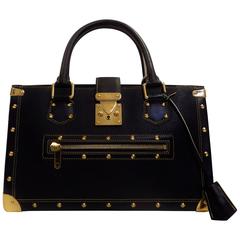 2003s Louis Vuitton Suhali Black Leather Le fabeleux bag