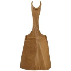 Vintage Pierre Cardin Space Age Leather Mini Dress