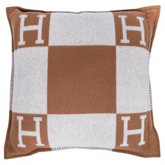 Hermes Pillow Avalon Camel and Ecru GM Large Model New