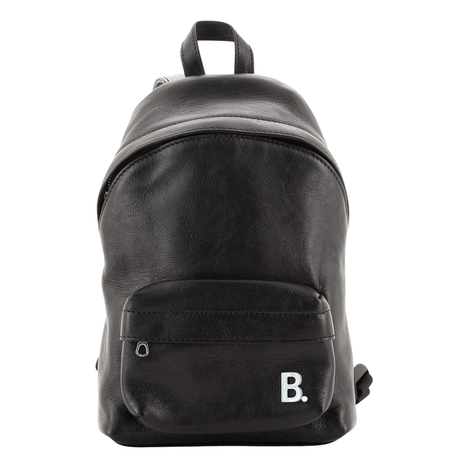 balenciaga leather backpack