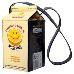  Moschino "Orange Juice Carton" Leather Handbag