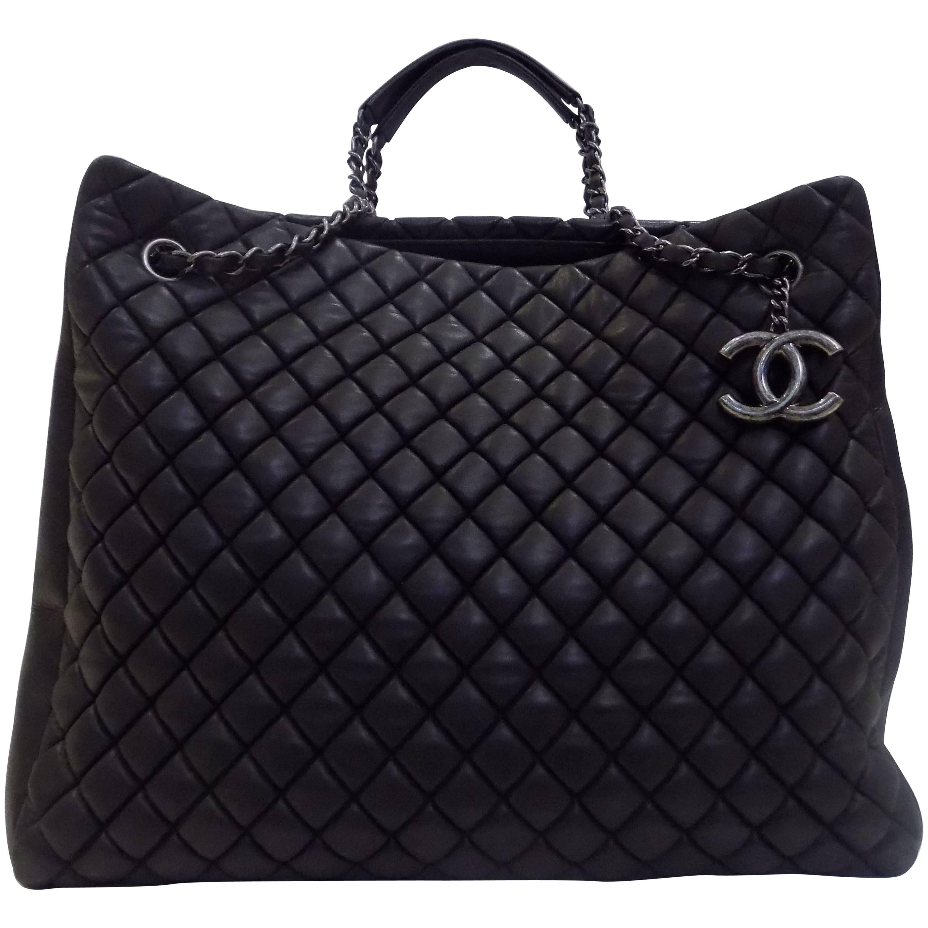 Chanel Iridescent Caviar Black Bag