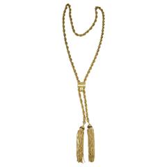 Vintage Highly Desired 60s Slide Tassel Necklace
