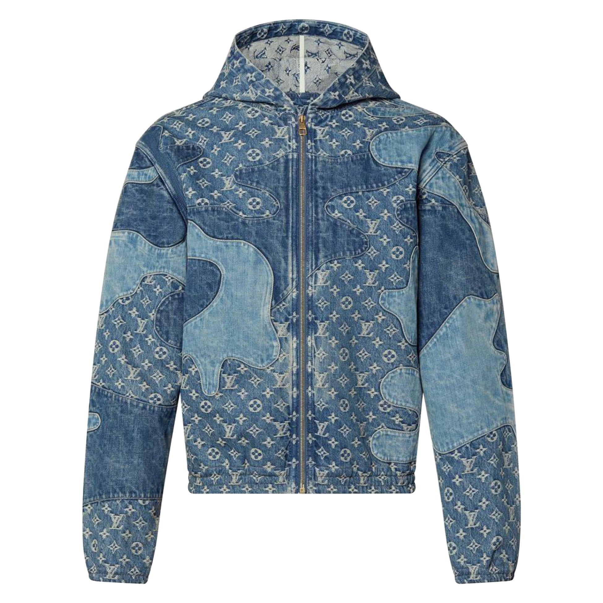 Louis Vuitton Monogram Jacket Blue - 2 For Sale on 1stDibs  louis vuitton  blue monogram jacket, louis vuitton windbreaker blue, lv blue jacket