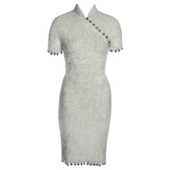 Vintage Christian Dior by John Galliano Angora cheongsam-style dress, fw 1997