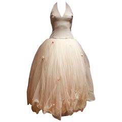 Vera Wang Tüll Neckholder Brautkleid