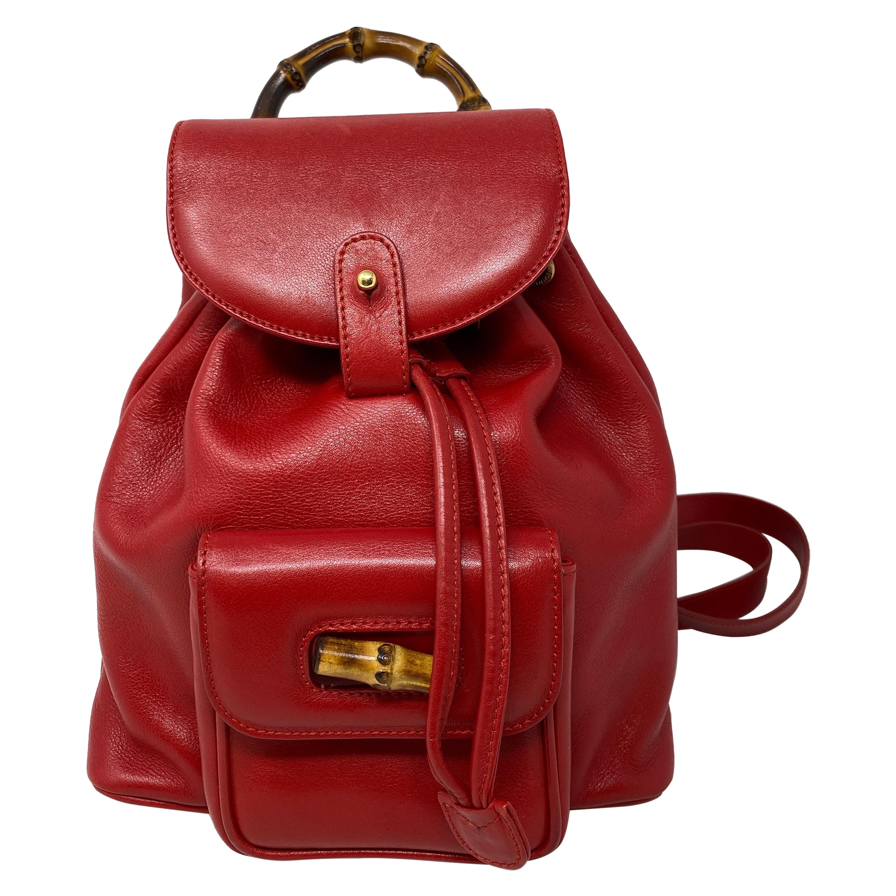 Gucci Red Backpack