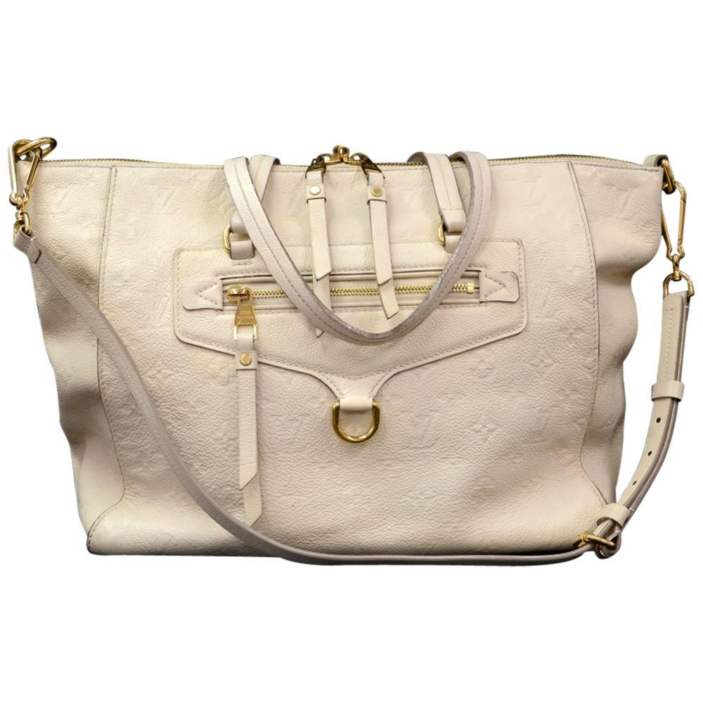 Louis Vuitton Lumineuse PM White Orient Empreinte Leather 2way Bag