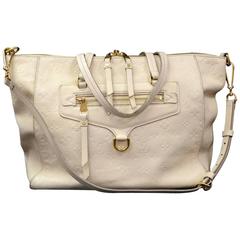 Louis Vuitton Lumineuse PM White Orient Empreinte Leather 2way Bag