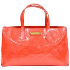 Louis Vuitton Willshire Red Vernis Leather Hand Bag