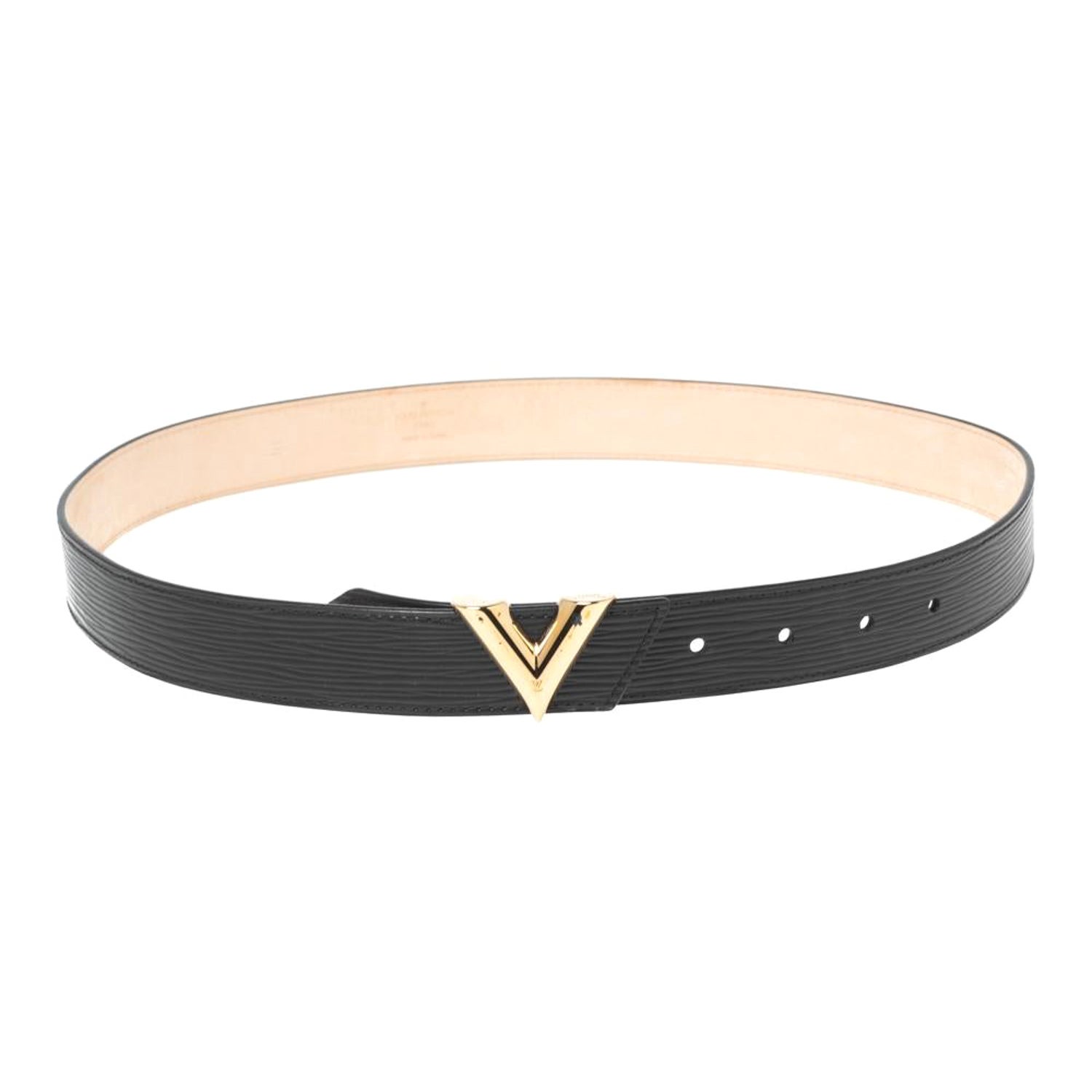 Louis Vuitton Belt White And Black -4 For Sale on 1stDibs
