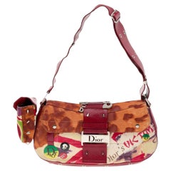 Dior Multicolor Canvas and Leather Limited Edition Street Chic Columbus Shoulder