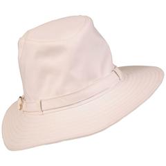 Hermes White Cotton Hat, Never Worn