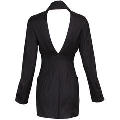 Romeo Gigli 100% Silk Open Back Jacket Top Circa 1989 9