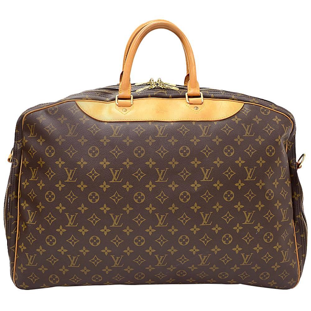 Louis Vuitton Alize 2 Poches Monogram Canvas Travel Bag