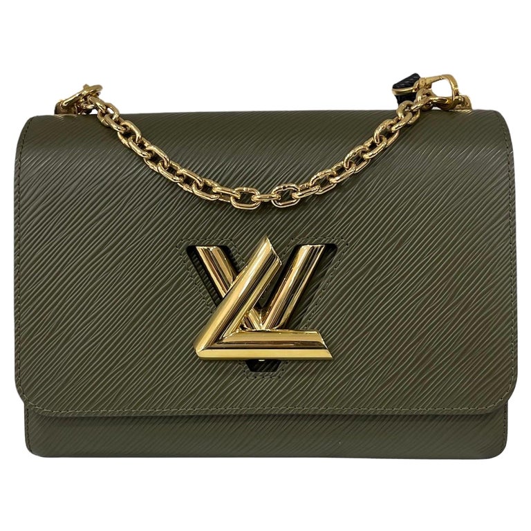Louis Vuitton Green Leather Twist Bag For Sale at 1stDibs