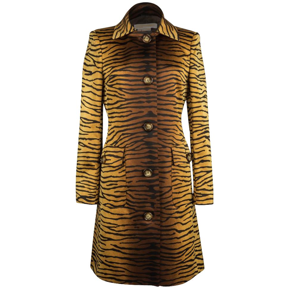 Michael Kors Coat Divine Timeless Animal Print 8 For Sale