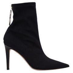 Monse Black Pointed-Toe Sock Boots