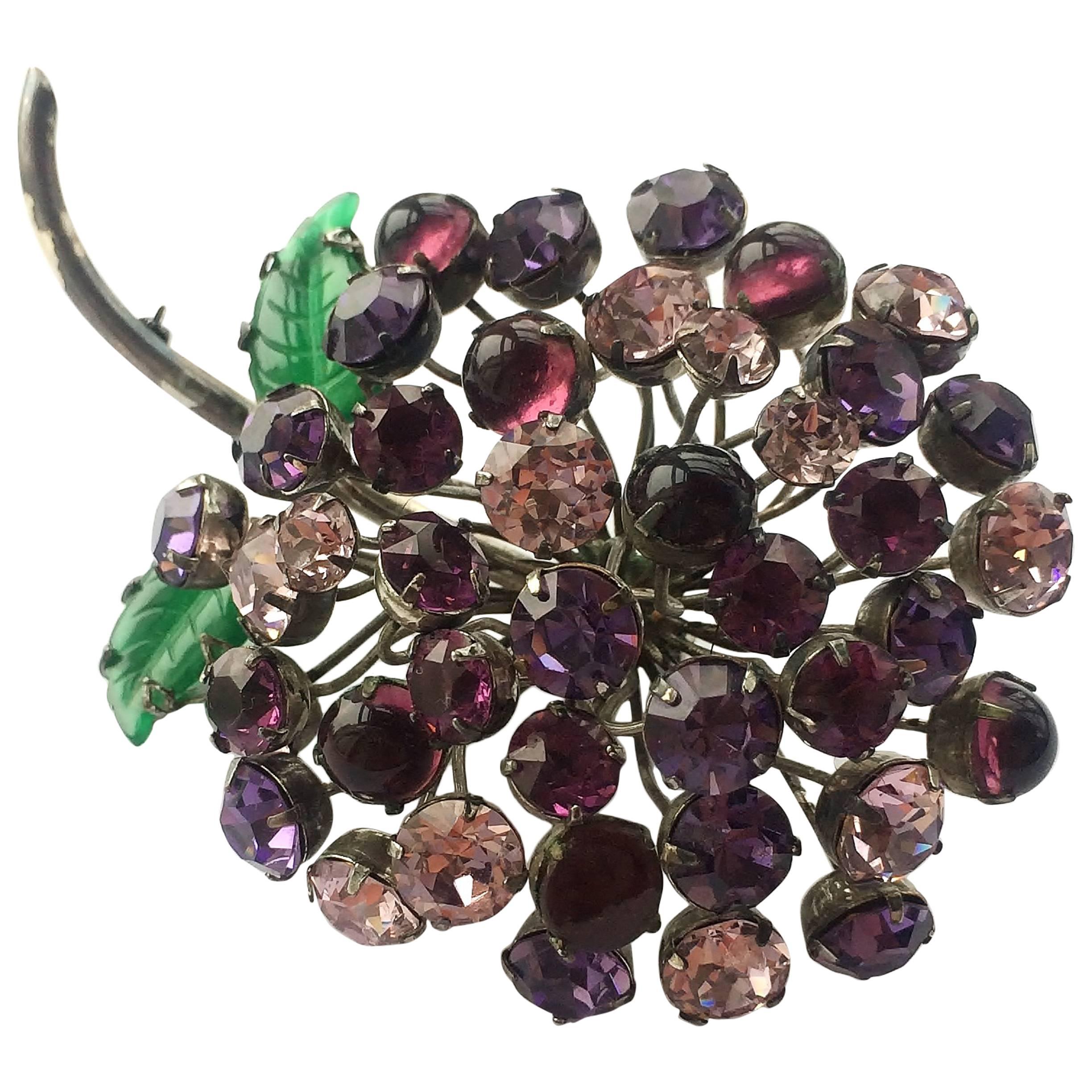 CIS full blossom head brooch, 1960s