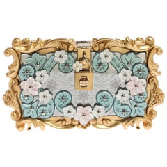 Dolce & Gabbana Multicolor Acrylic Mirrored Baroque Dolce Box Bag