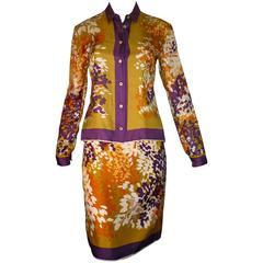 Prada Silk Flower Print Suit (38)