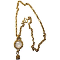 Vintage Chanel Gold "Sautoir" Pendant Necklace